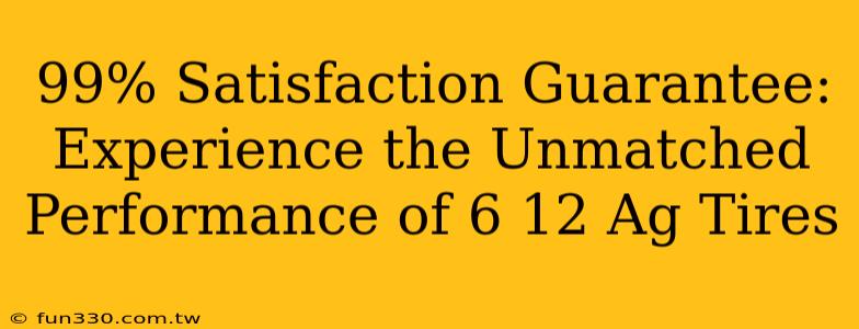 99% Satisfaction Guarantee: Experience the Unmatched Performance of 6 12 Ag Tires