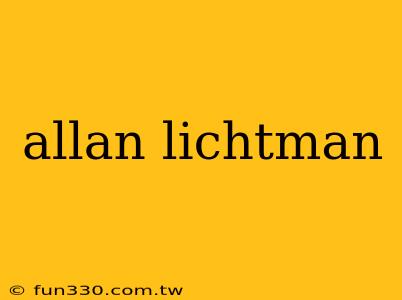 allan lichtman