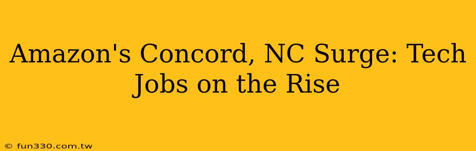 Amazon's Concord, NC Surge: Tech Jobs on the Rise