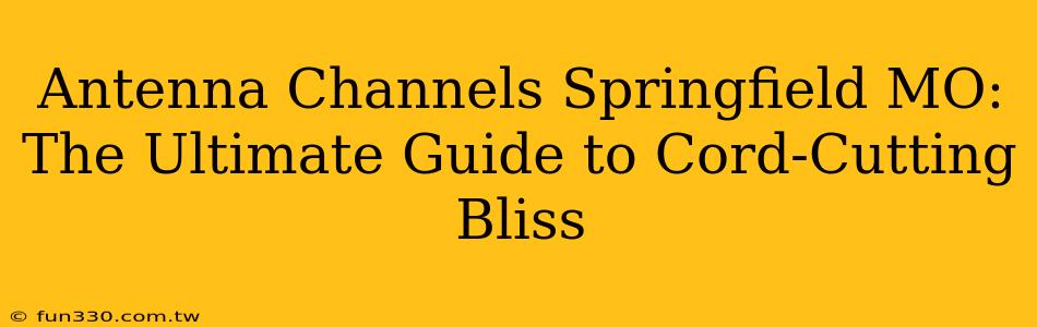 Antenna Channels Springfield MO: The Ultimate Guide to Cord-Cutting Bliss