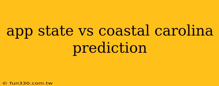 app state vs coastal carolina prediction