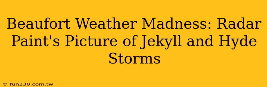 Beaufort Weather Madness: Radar Paint's Picture of Jekyll and Hyde Storms