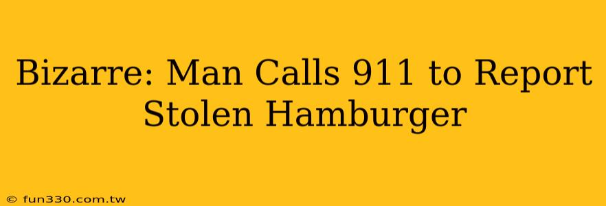 Bizarre: Man Calls 911 to Report Stolen Hamburger