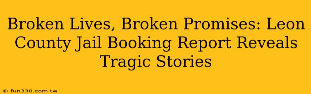 Broken Lives, Broken Promises: Leon County Jail Booking Report Reveals Tragic Stories