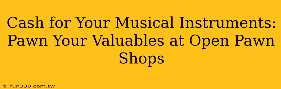 Cash for Your Musical Instruments: Pawn Your Valuables at Open Pawn Shops