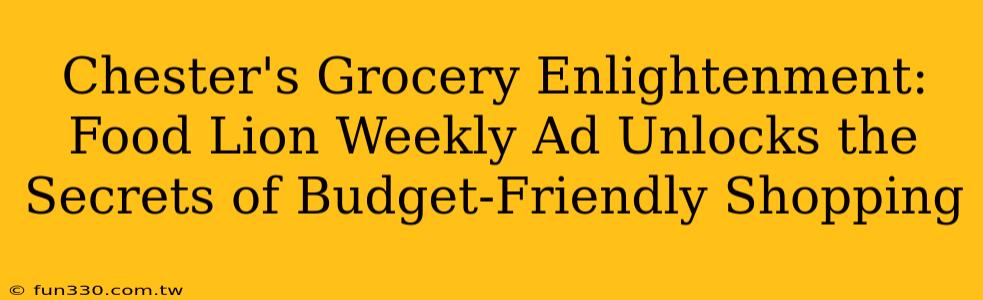 Chester's Grocery Enlightenment: Food Lion Weekly Ad Unlocks the Secrets of Budget-Friendly Shopping