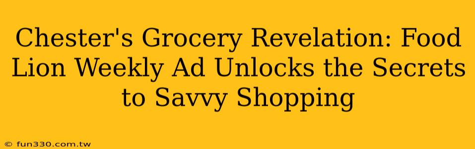 Chester's Grocery Revelation: Food Lion Weekly Ad Unlocks the Secrets to Savvy Shopping