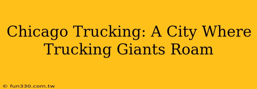 Chicago Trucking: A City Where Trucking Giants Roam