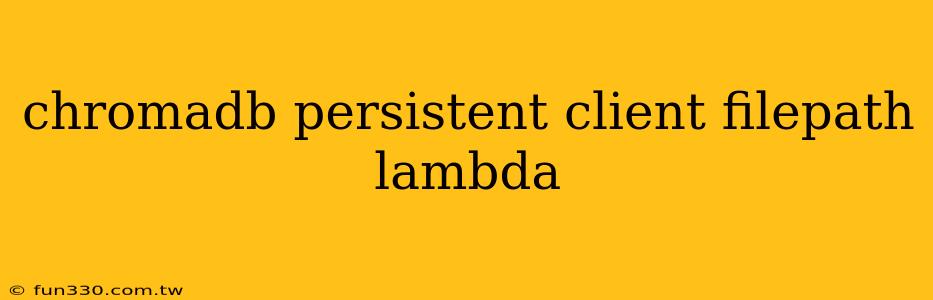 chromadb persistent client filepath lambda