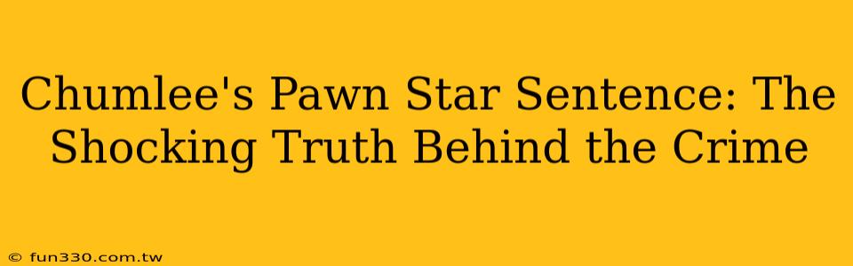 Chumlee's Pawn Star Sentence: The Shocking Truth Behind the Crime