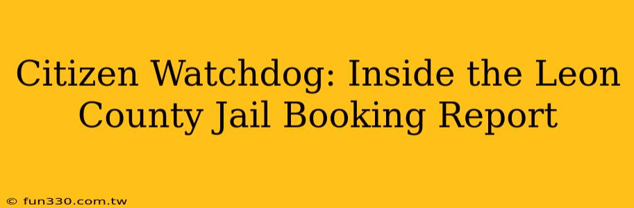 Citizen Watchdog: Inside the Leon County Jail Booking Report