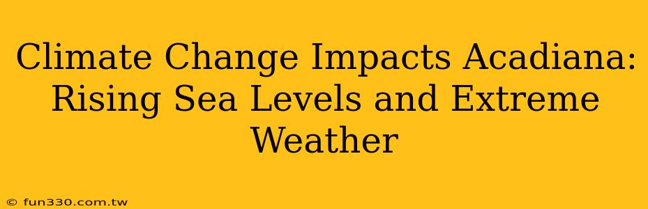 Climate Change Impacts Acadiana: Rising Sea Levels and Extreme Weather