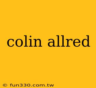 colin allred