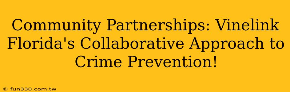 Community Partnerships: Vinelink Florida's Collaborative Approach to Crime Prevention!