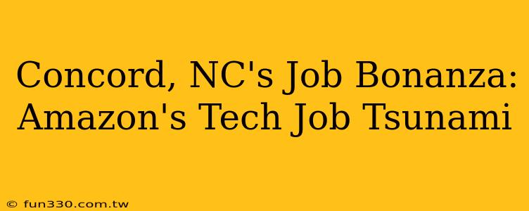 Concord, NC's Job Bonanza: Amazon's Tech Job Tsunami