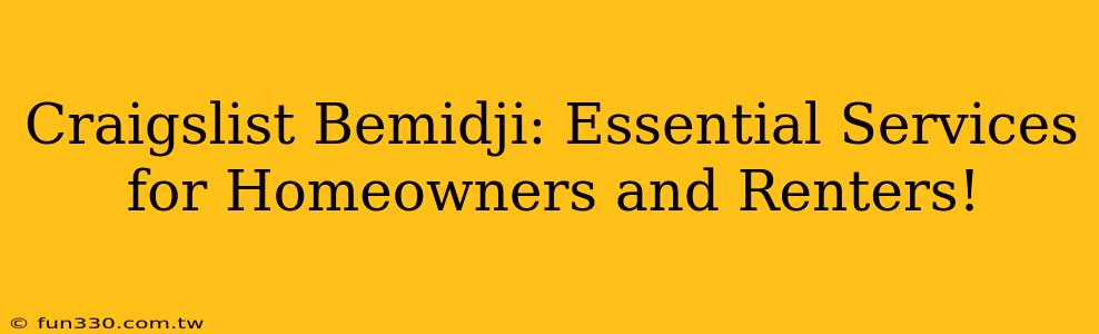 Craigslist Bemidji: Essential Services for Homeowners and Renters!