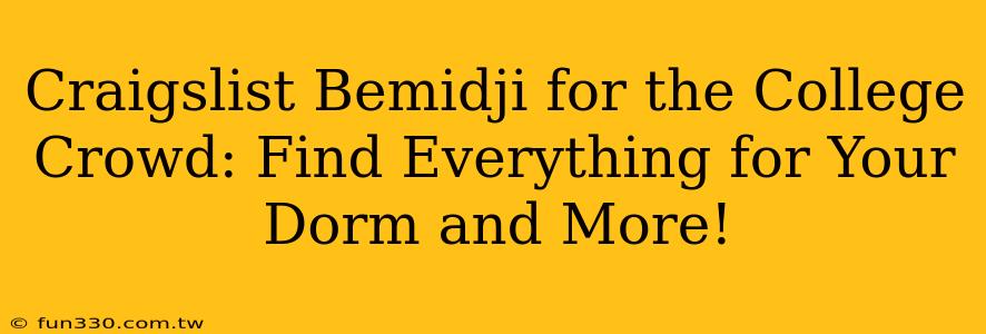 Craigslist Bemidji for the College Crowd: Find Everything for Your Dorm and More!