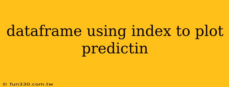 dataframe using index to plot predictin