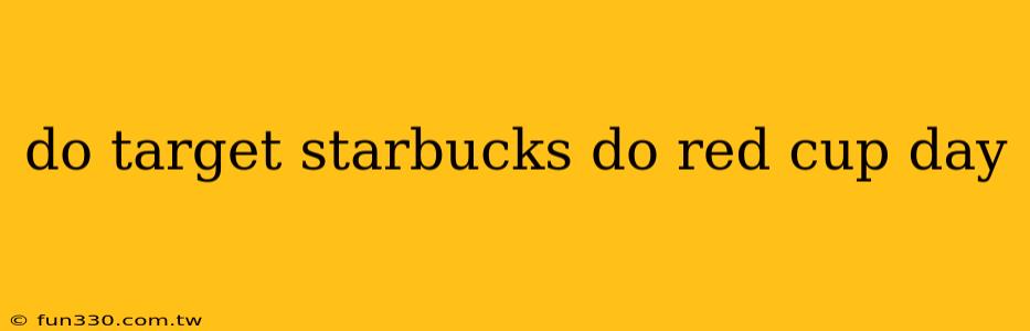 do target starbucks do red cup day