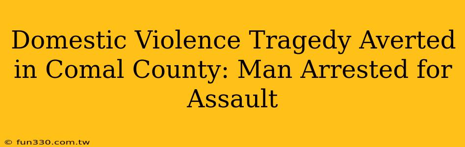 Domestic Violence Tragedy Averted in Comal County: Man Arrested for Assault