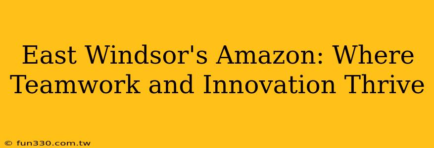 East Windsor's Amazon: Where Teamwork and Innovation Thrive