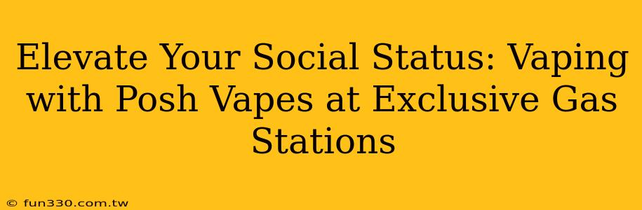 Elevate Your Social Status: Vaping with Posh Vapes at Exclusive Gas Stations