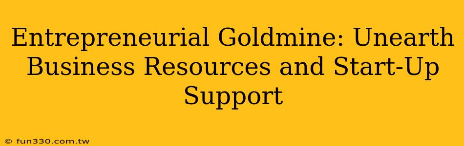 Entrepreneurial Goldmine: Unearth Business Resources and Start-Up Support