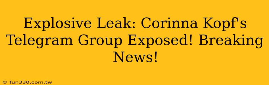 Explosive Leak: Corinna Kopf's Telegram Group Exposed! Breaking News!