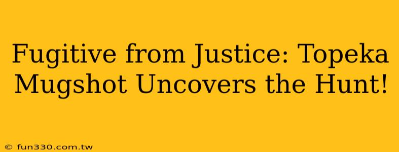 Fugitive from Justice: Topeka Mugshot Uncovers the Hunt!