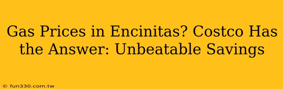 Gas Prices in Encinitas? Costco Has the Answer: Unbeatable Savings