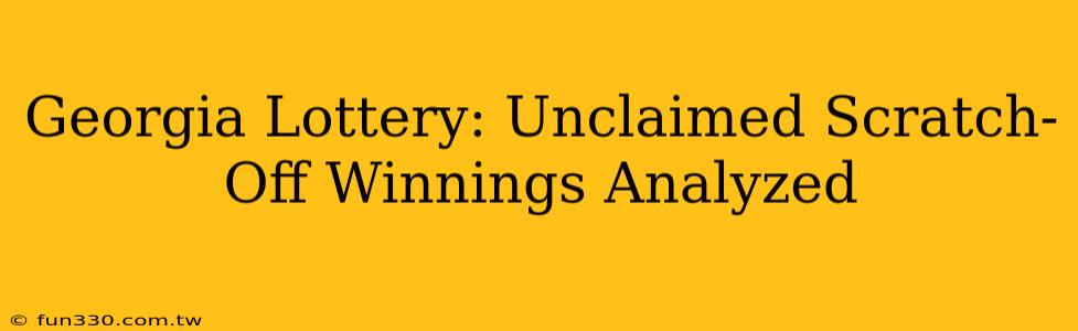 Georgia Lottery: Unclaimed Scratch-Off Winnings Analyzed