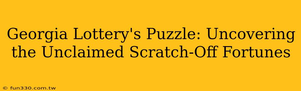 Georgia Lottery's Puzzle: Uncovering the Unclaimed Scratch-Off Fortunes