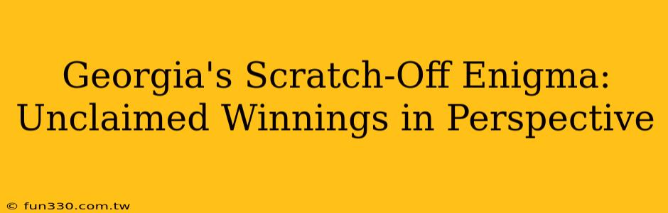 Georgia's Scratch-Off Enigma: Unclaimed Winnings in Perspective