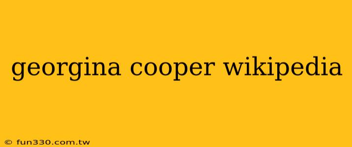 georgina cooper wikipedia