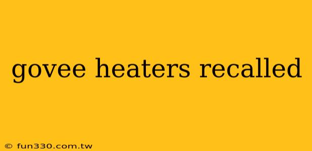 govee heaters recalled