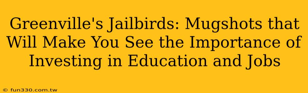 Greenville's Jailbirds: Mugshots that Will Make You See the Importance of Investing in Education and Jobs