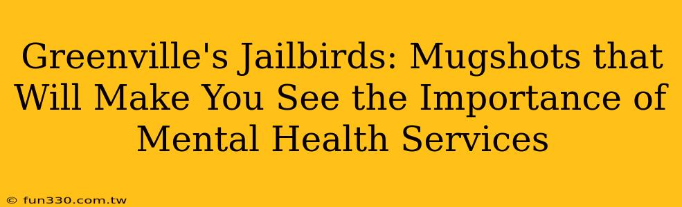 Greenville's Jailbirds: Mugshots that Will Make You See the Importance of Mental Health Services