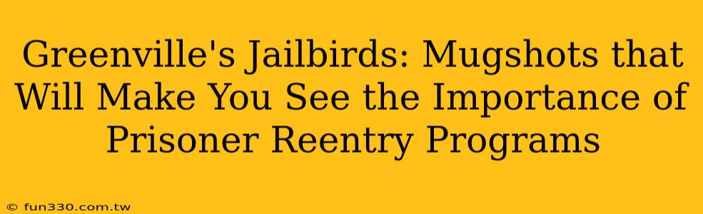 Greenville's Jailbirds: Mugshots that Will Make You See the Importance of Prisoner Reentry Programs