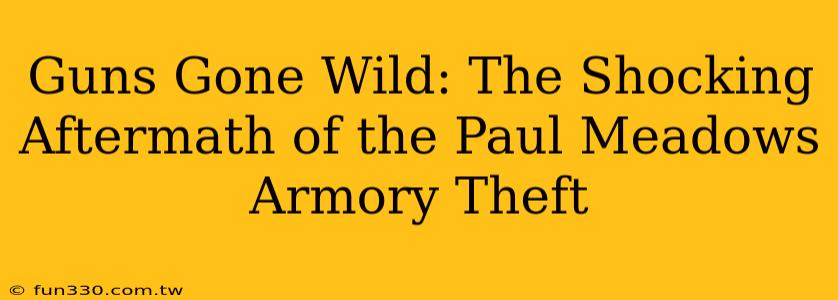 Guns Gone Wild: The Shocking Aftermath of the Paul Meadows Armory Theft