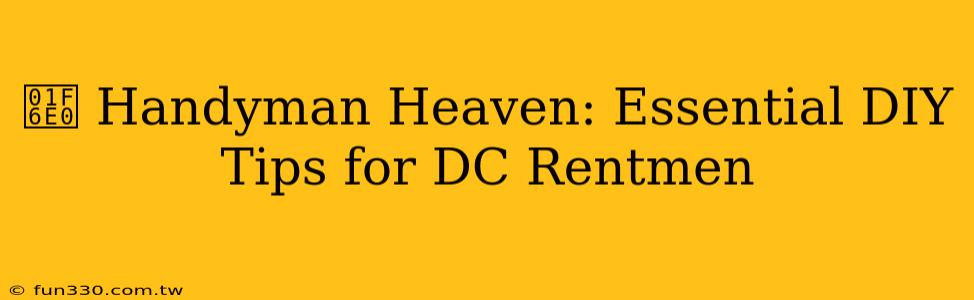 🛠️ Handyman Heaven: Essential DIY Tips for DC Rentmen