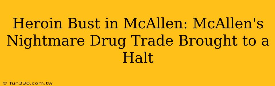 Heroin Bust in McAllen: McAllen's Nightmare Drug Trade Brought to a Halt