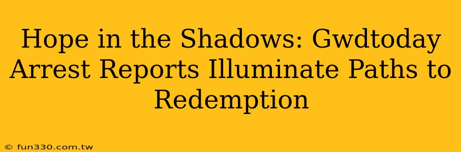 Hope in the Shadows: Gwdtoday Arrest Reports Illuminate Paths to Redemption