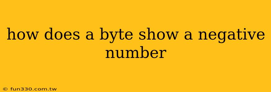 how does a byte show a negative number