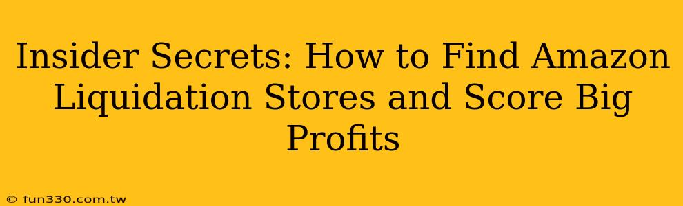 Insider Secrets: How to Find Amazon Liquidation Stores and Score Big Profits