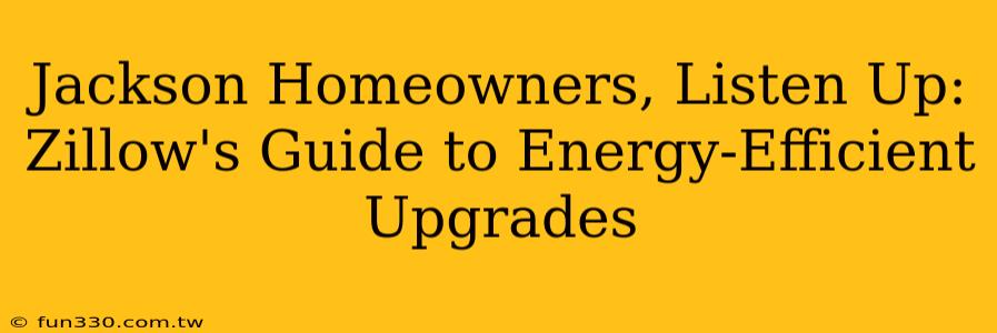 Jackson Homeowners, Listen Up: Zillow's Guide to Energy-Efficient Upgrades