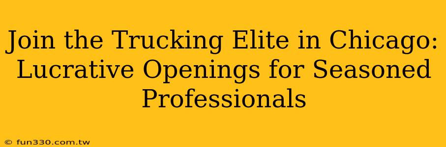 Join the Trucking Elite in Chicago: Lucrative Openings for Seasoned Professionals