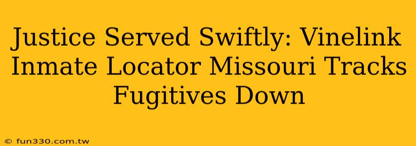 Justice Served Swiftly: Vinelink Inmate Locator Missouri Tracks Fugitives Down