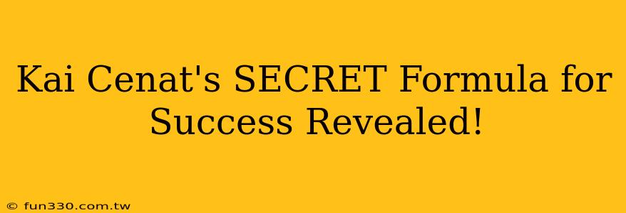 Kai Cenat's SECRET Formula for Success Revealed!