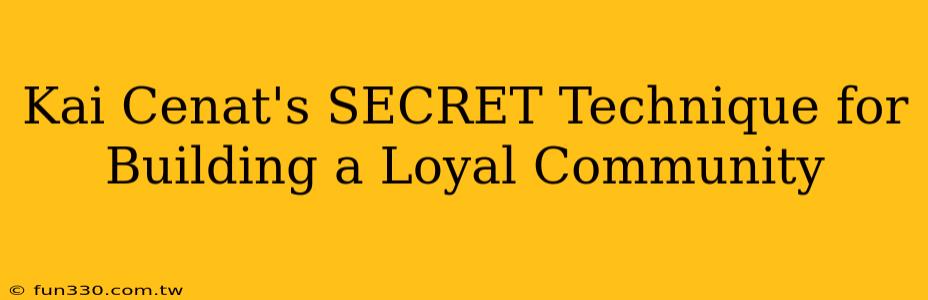 Kai Cenat's SECRET Technique for Building a Loyal Community