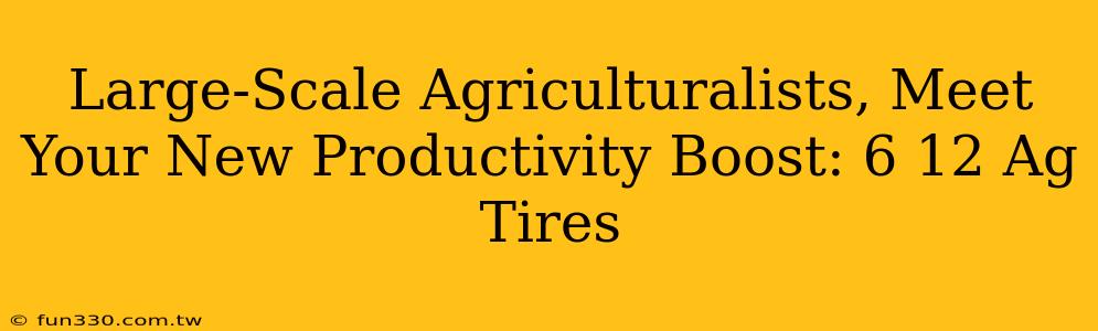 Large-Scale Agriculturalists, Meet Your New Productivity Boost: 6 12 Ag Tires